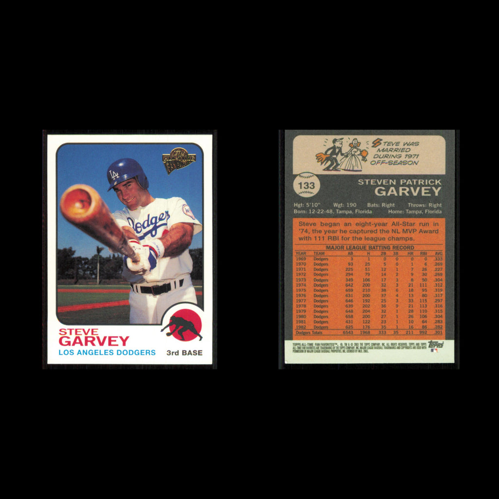 Steve Garvey #133 2003 Topps All-Time Fan Favorites Los Angeles Dodgers Baseball
