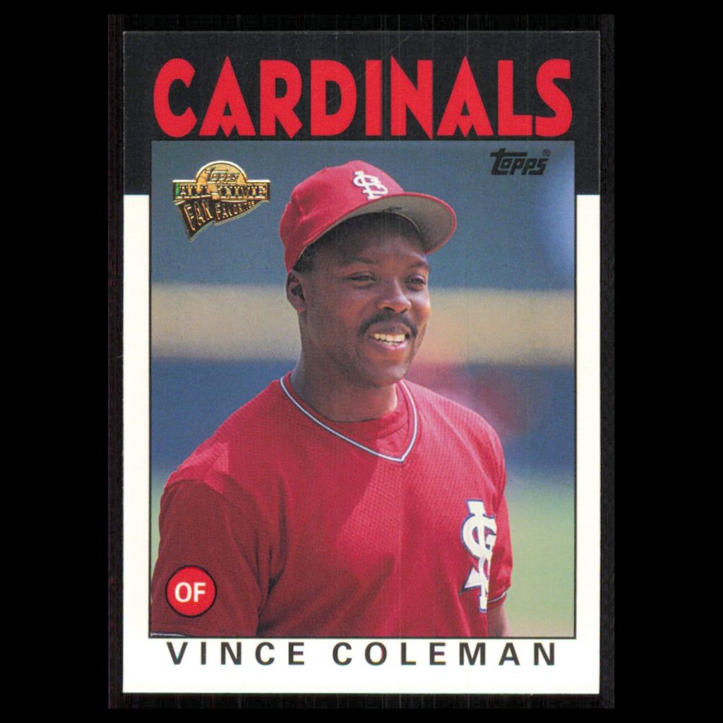 Vince Coleman #119 2003 Topps All-Time Fan Favorites St. Louis Cardinals Card NM