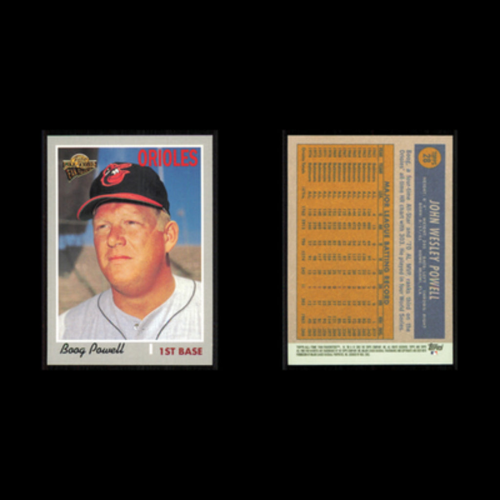 Boog Powell #28 2003 Topps All-Time Fan Favorites Baltimore Orioles Baseball MLB