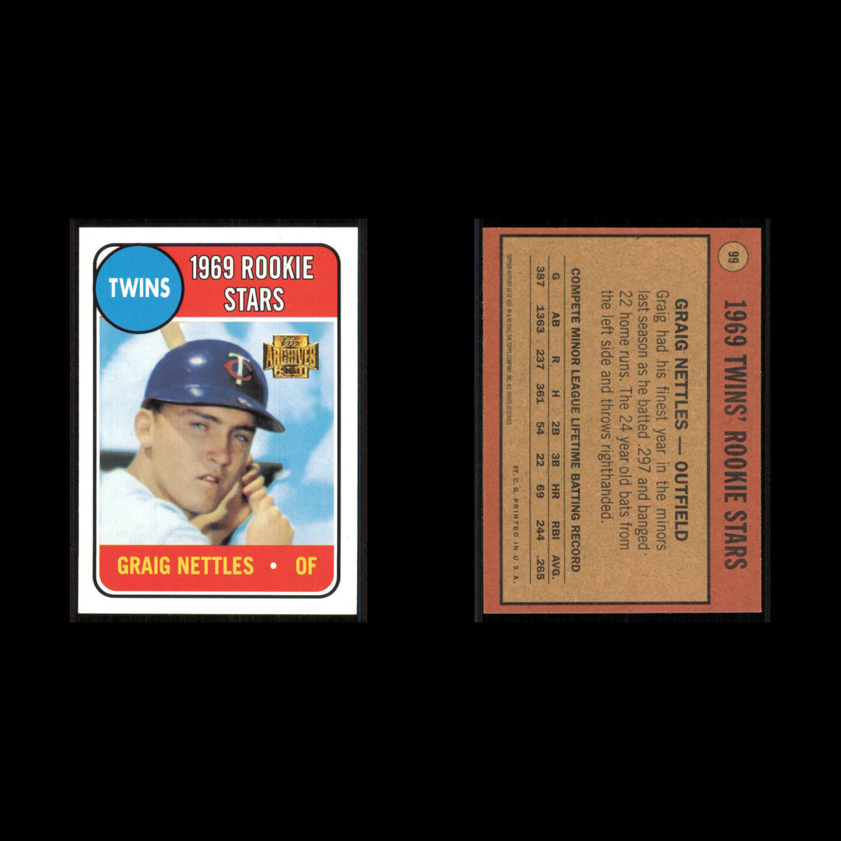 Graig Nettles #99 2001 Topps Archives Brooklyn Dodgers Baseball Card MLB NM