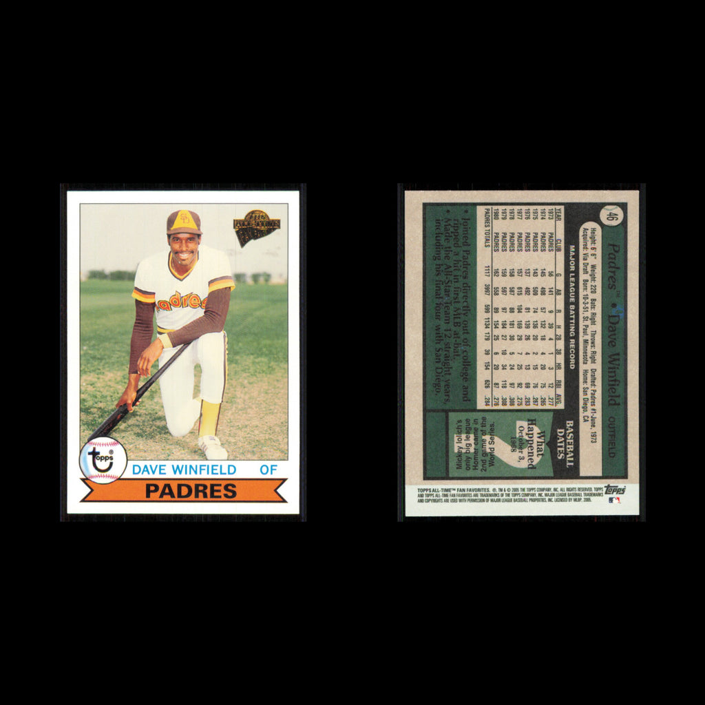 Dave Winfield #46 2005 Topps All-Time Fan Favorites San Diego Padres Baseball NM