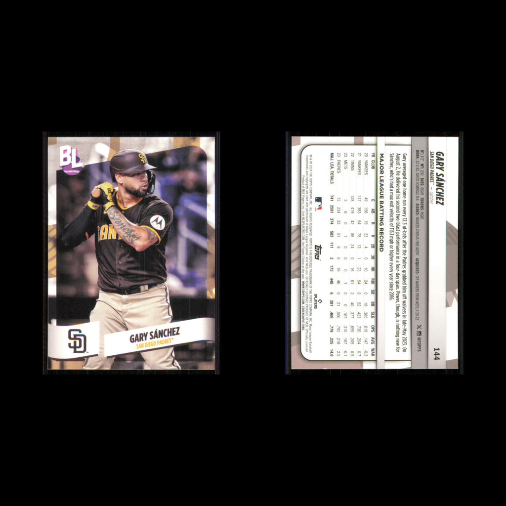 Gary Sanchez #144 2024 Topps Big League San Diego Padres Baseball Card MLB NM