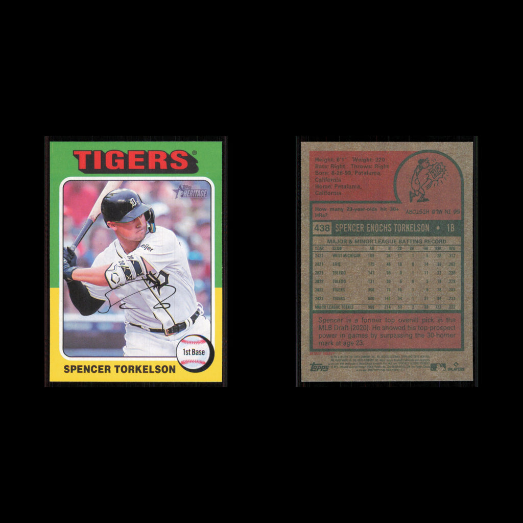 Spencer Torkelson #438 2024 Topps Heritage Detroit Tigers Baseball Card MLB NM