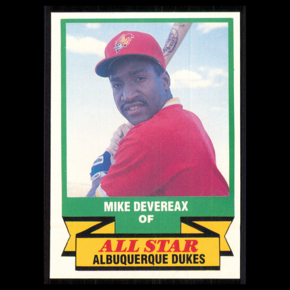 Mike Devereaux #36 1989 CMC Triple A All-Stars Albuquerque Dukes Baseball Card