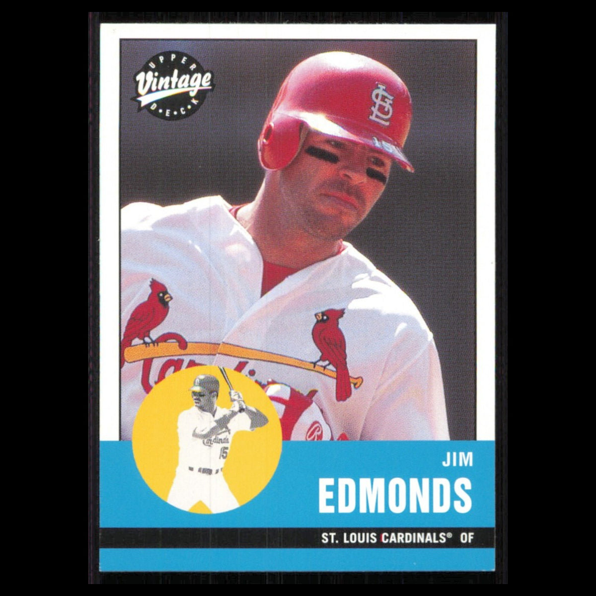 Jim Edmonds #202 2001 Upper Deck Vintage St. Louis Cardinals Baseball Card MLB
