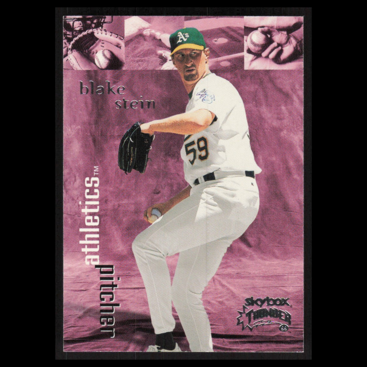 Blake Stein #23 1999 Skybox Oakland Athletics Baseball Card MLB NM