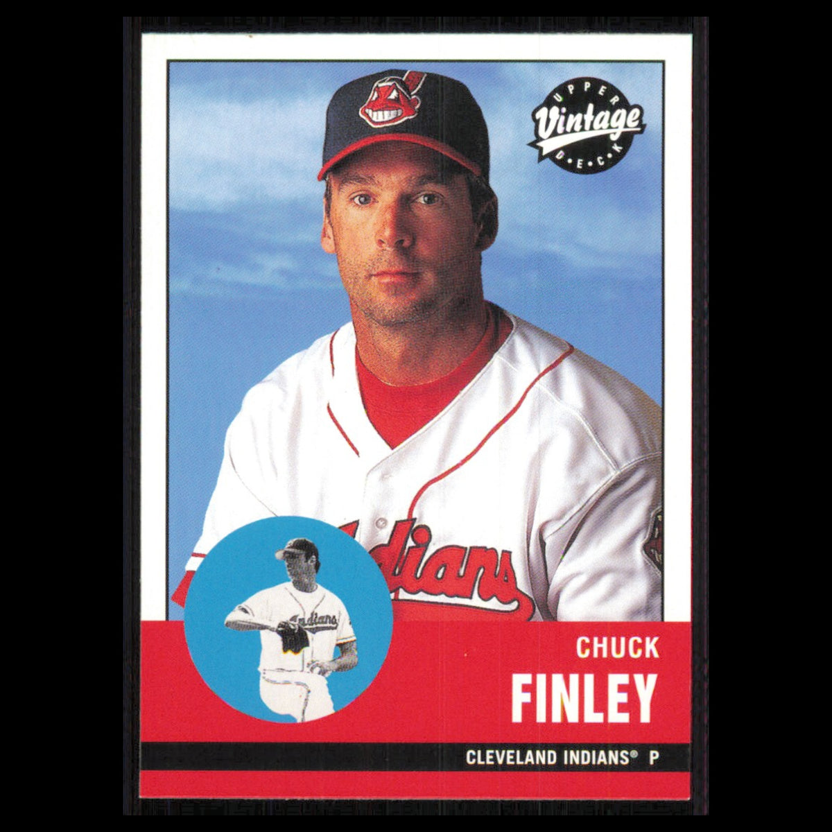 Chuck Finley #53 2001 Upper Deck Vintage Cleveland Indians Baseball Card MLB NM