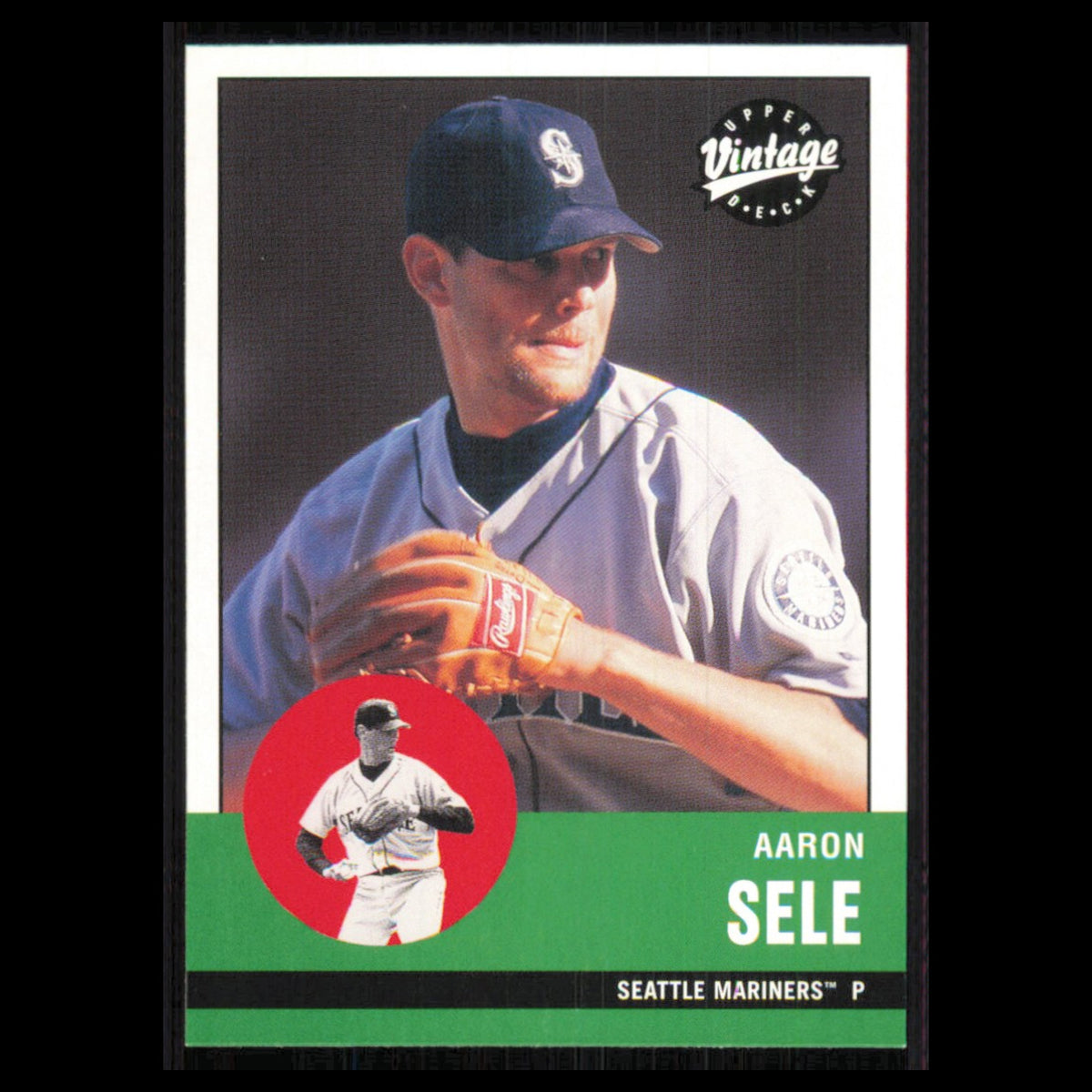 Aaron Sele #59 2001 Upper Deck Vintage Seattle Mariners Baseball Card MLB NM