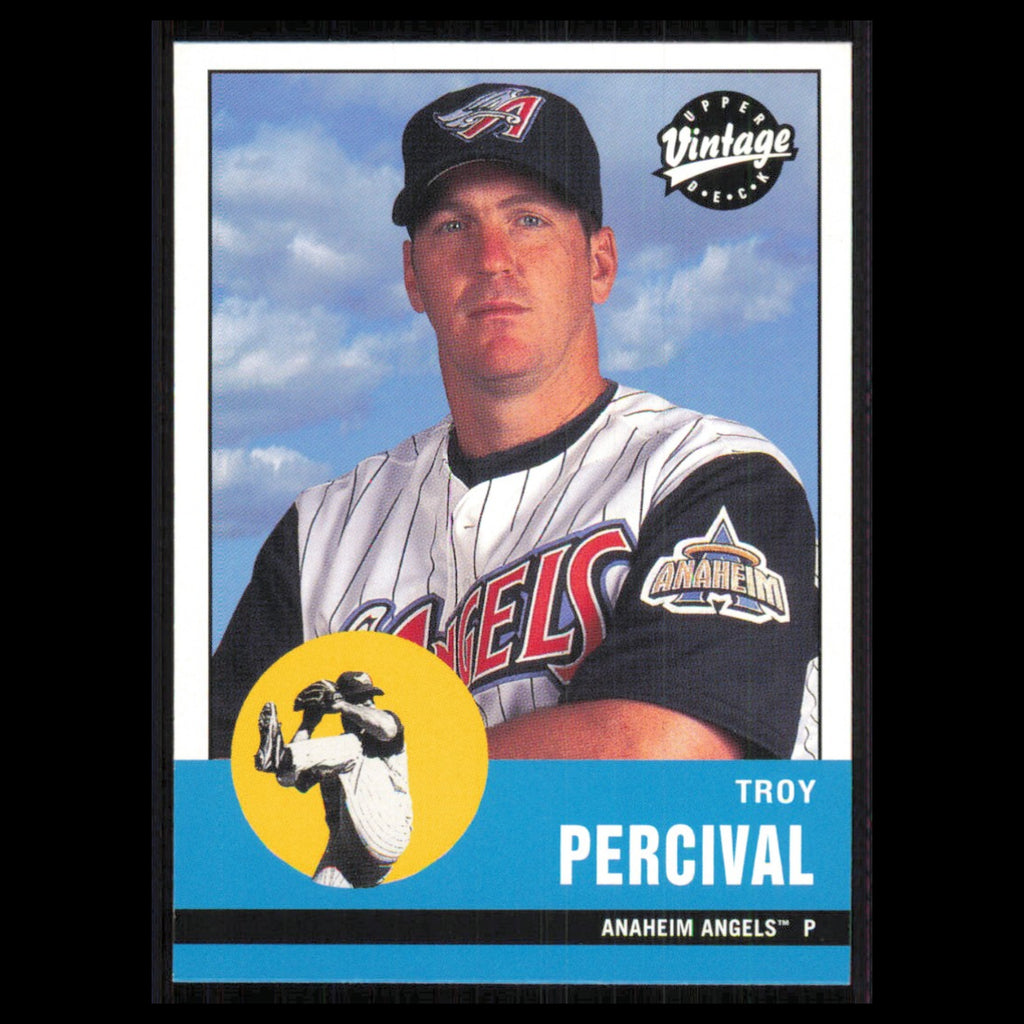 Troy Percival #10 2001 Upper Deck Vintage Anaheim Angels Baseball Card MLB NM