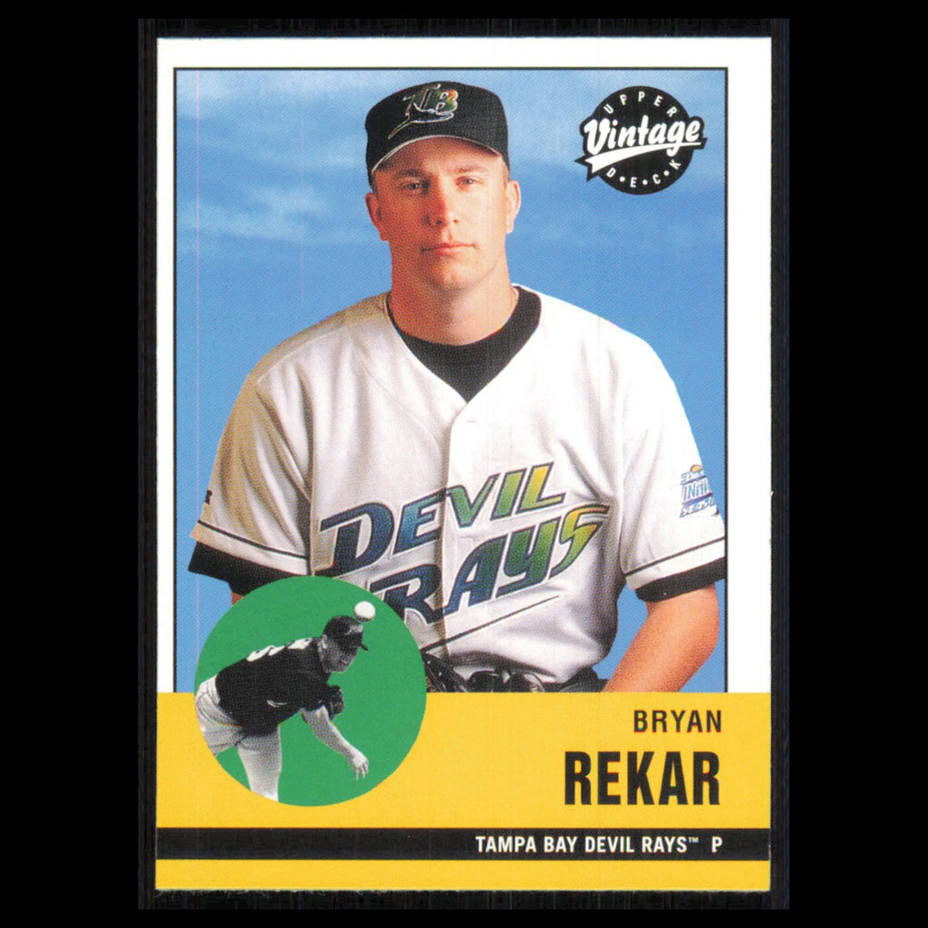 Bryan Rekar #40 2001 Upper Deck Vintage Tampa Bay Devil Rays Baseball Card MLB