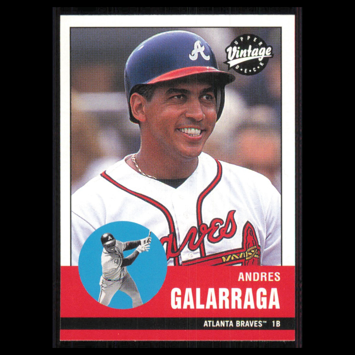 Andres Galarraga #177 2001 Upper Deck Vintage Atlanta Braves Baseball Card MLB