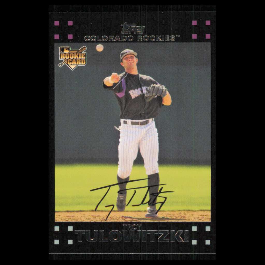 Troy Tulowitzki Rookie #135 2007 Topps Colorado Rockies Baseball Card MLB NM