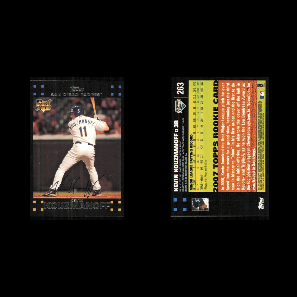 Kevin Kouzmanoff Rookie #263 2007 Topps San Diego Padres Baseball Card MLB NM