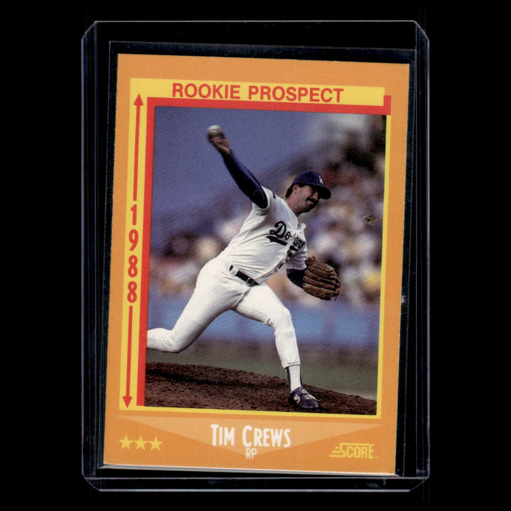 Tim Crews #641 1988 Score Los Angeles Dodgers Baseball Card MLB NM
