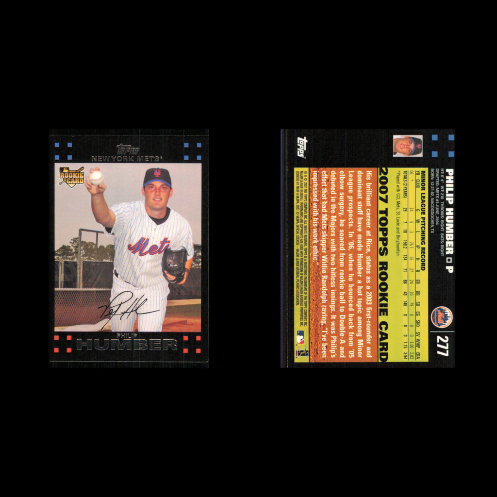Philip Humber Rookie #277 2007 Topps New York Mets Baseball Card MLB NM