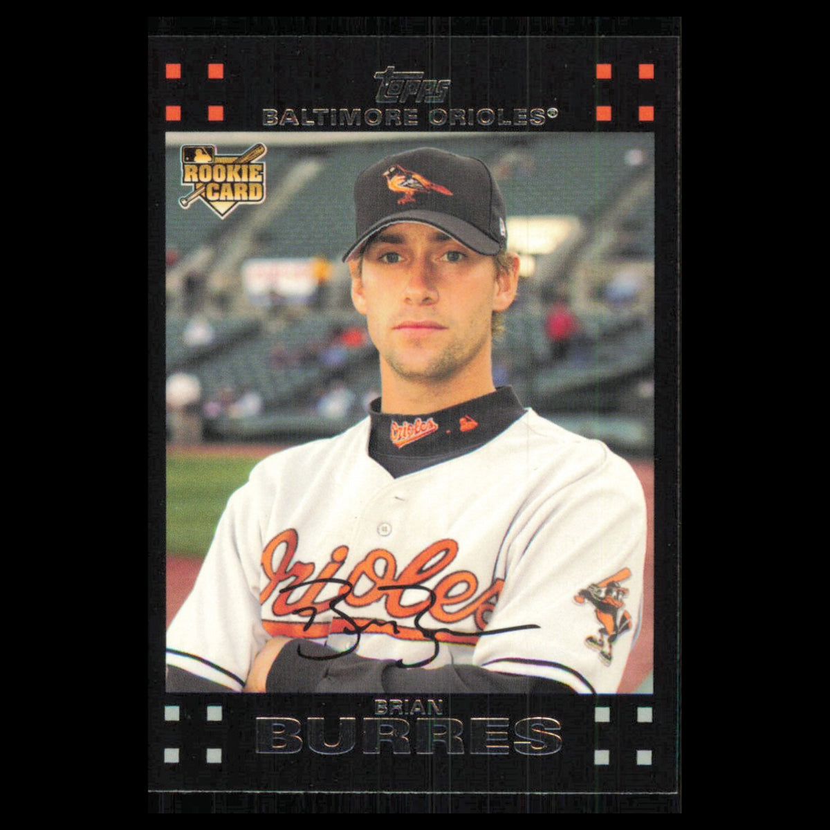 Brian Burres Rookie #289 2007 Topps Baltimore Orioles Baseball Card MLB NM