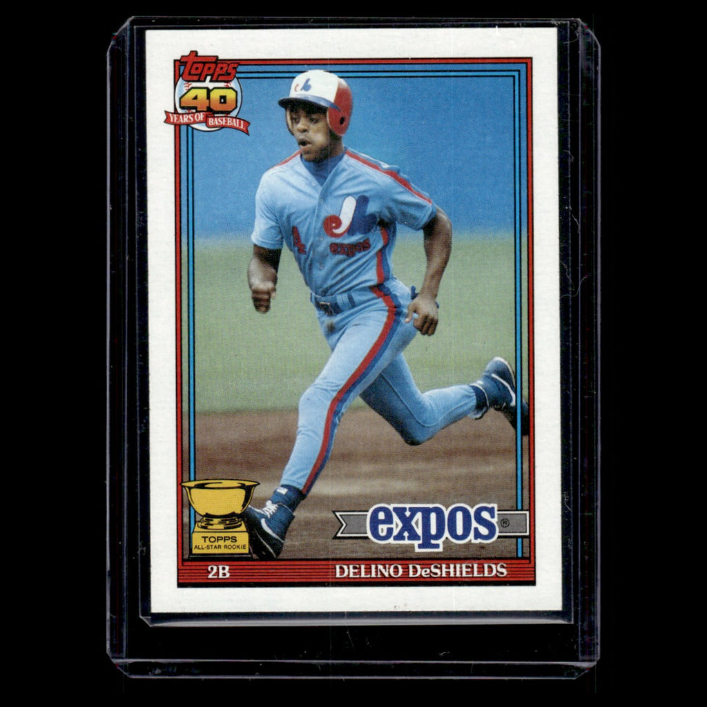 Delino DeShields #432.0 1991 Topps Montreal Expos Baseball Card MLB NM