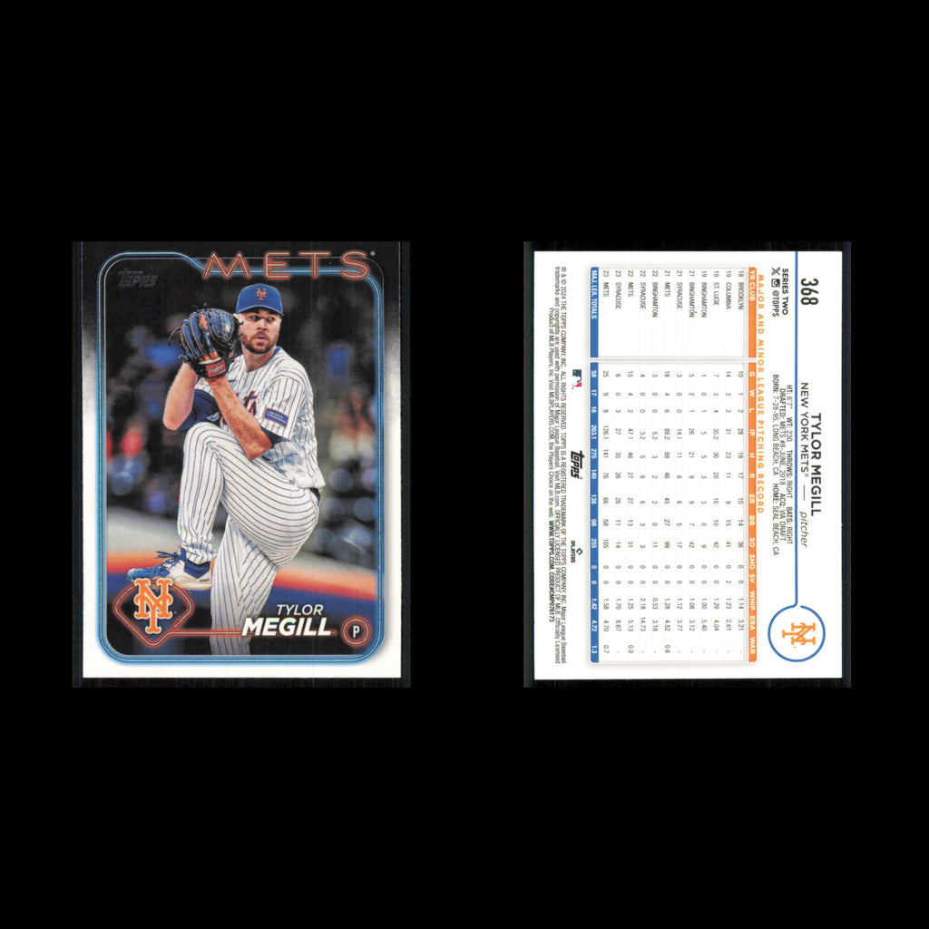 Tylor Megill #368 2024 Topps New York Mets Baseball Card MLB NM