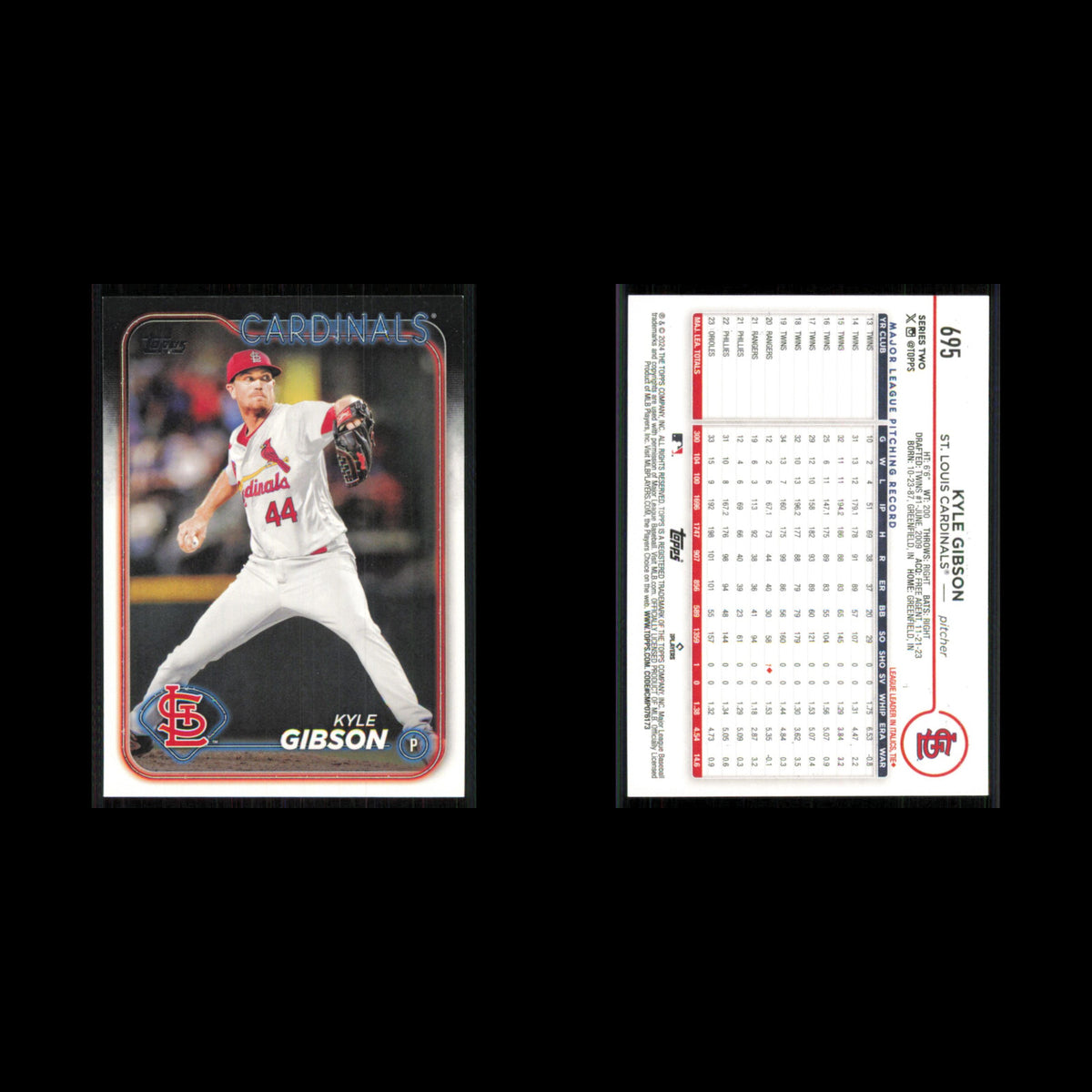 Kyle Gibson #695 2024 Topps St. Louis Cardinals Baseball Card MLB NM