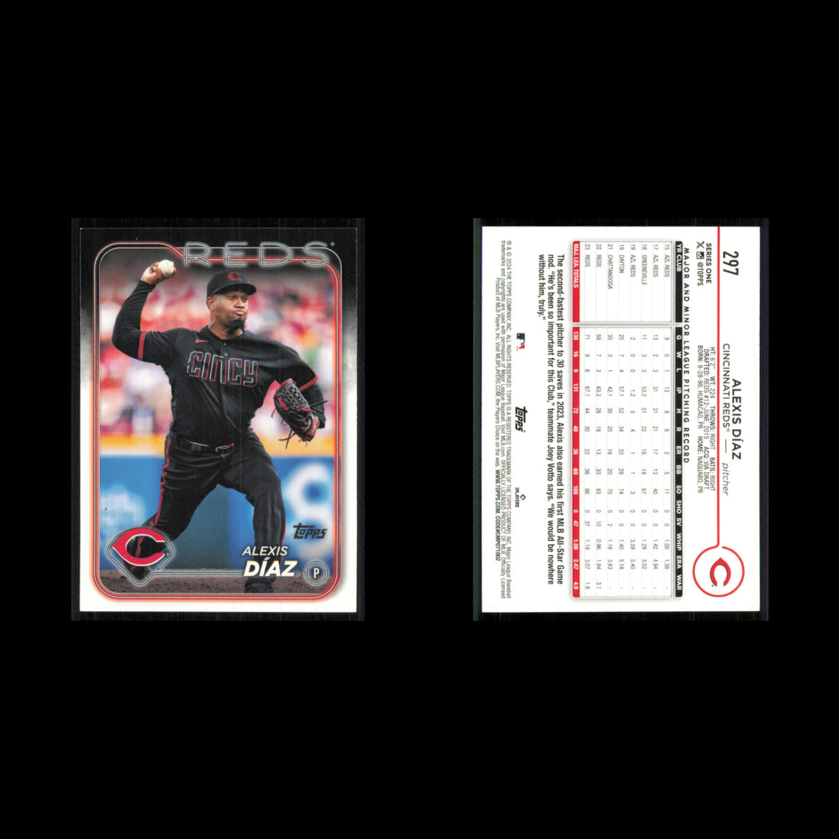 Alexis Diaz #297 2024 Topps Cincinnati Reds Baseball Card MLB NM