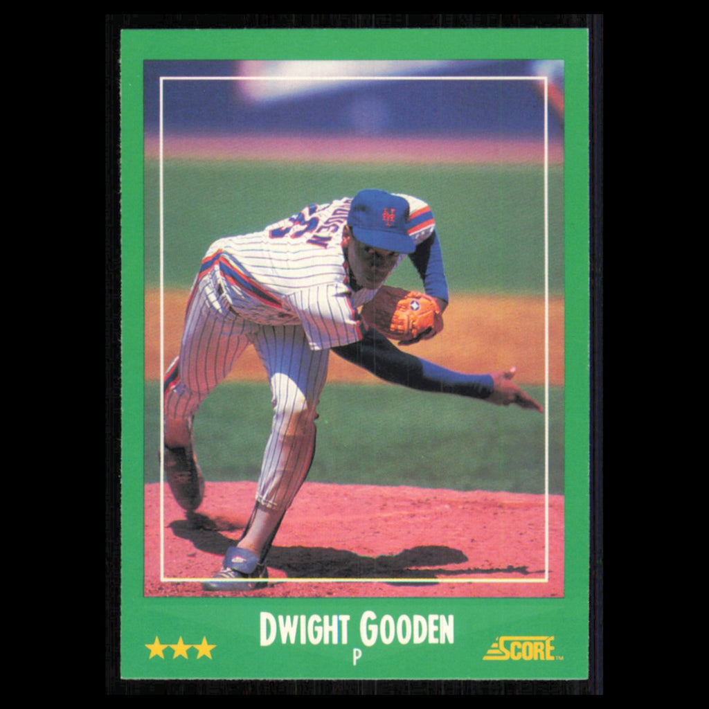 Dwight Gooden #350 1988 Score New York Mets Baseball Card MLB NM