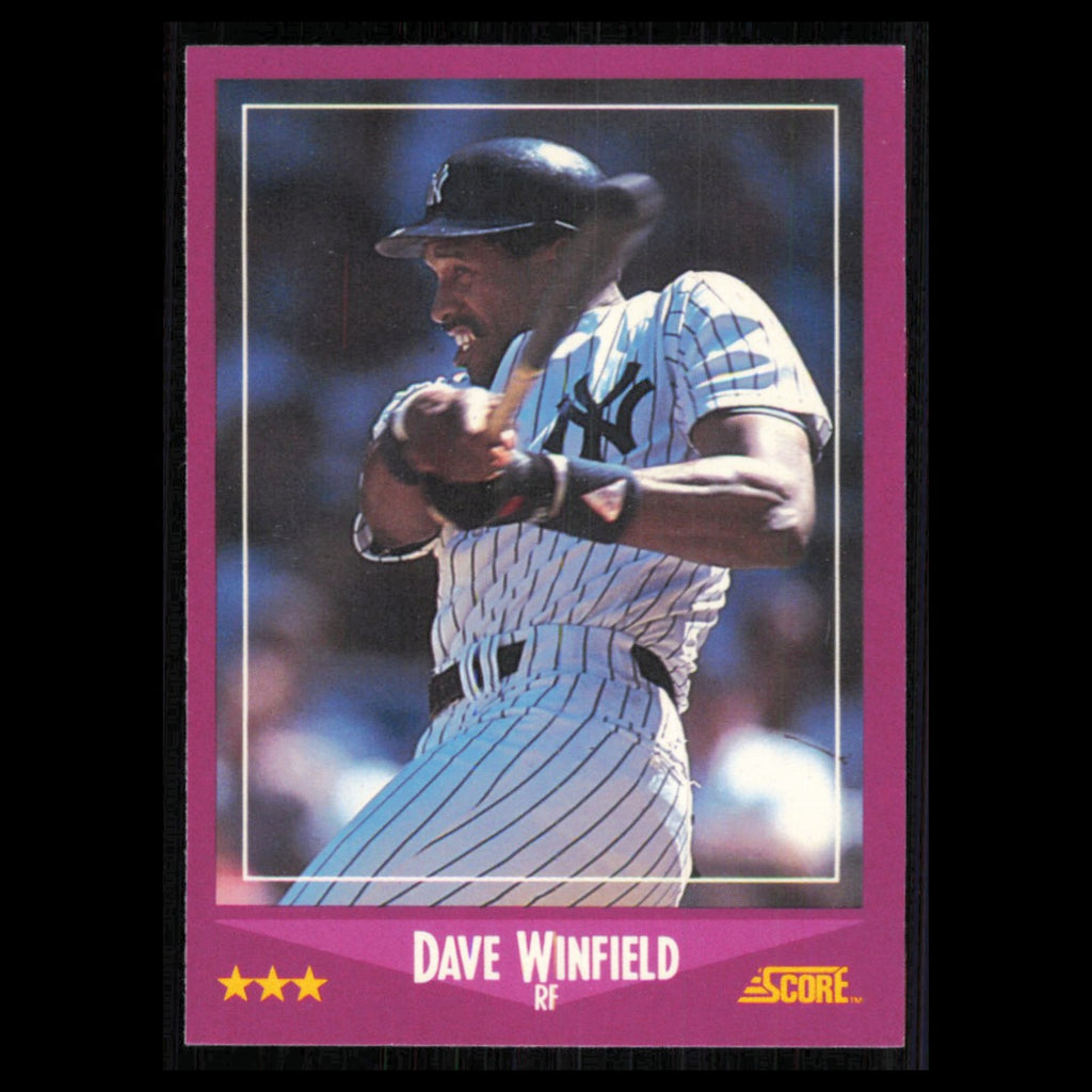Dave Winfield #55 1988 Score New York Yankees Baseball Card MLB NM