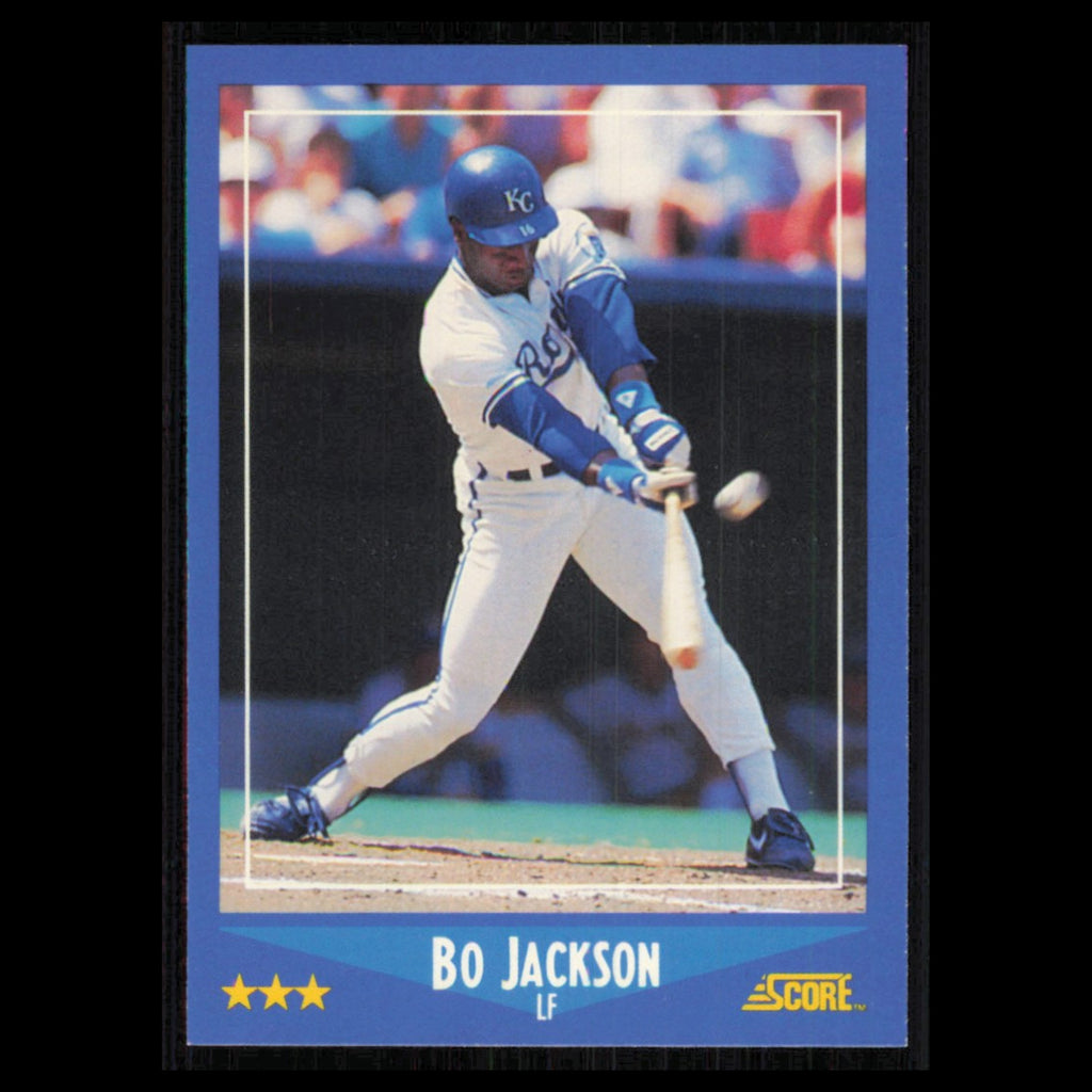 Bo Jackson #180 1988 Score Kansas City Royals Baseball Card MLB NM