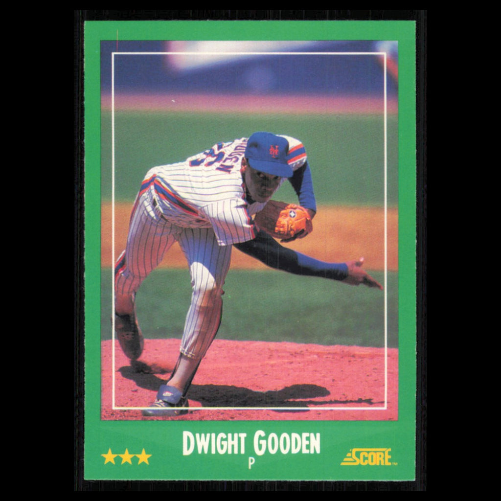 Dwight Gooden #350 1988 Score New York Mets Baseball Card MLB NM