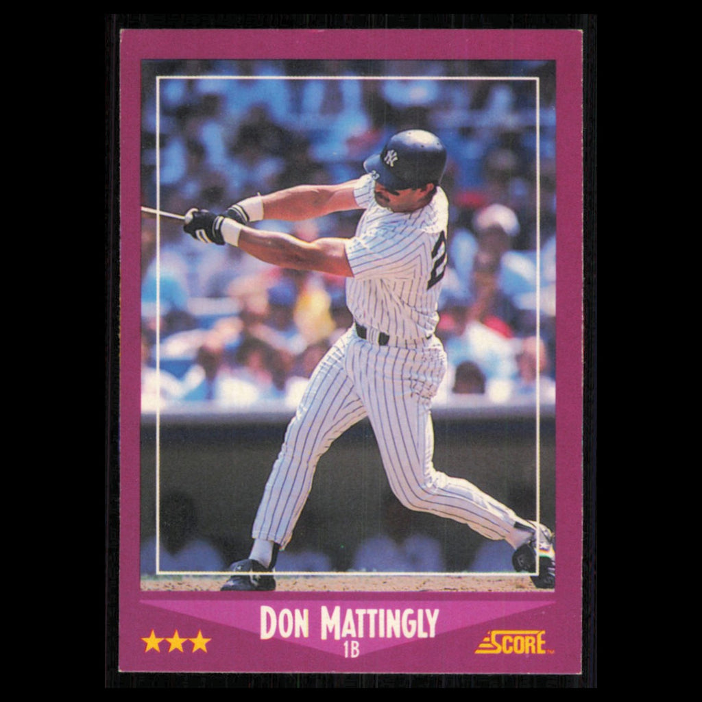 Don Mattingly #1 1988 Score New York Yankees Baseball Card MLB NM