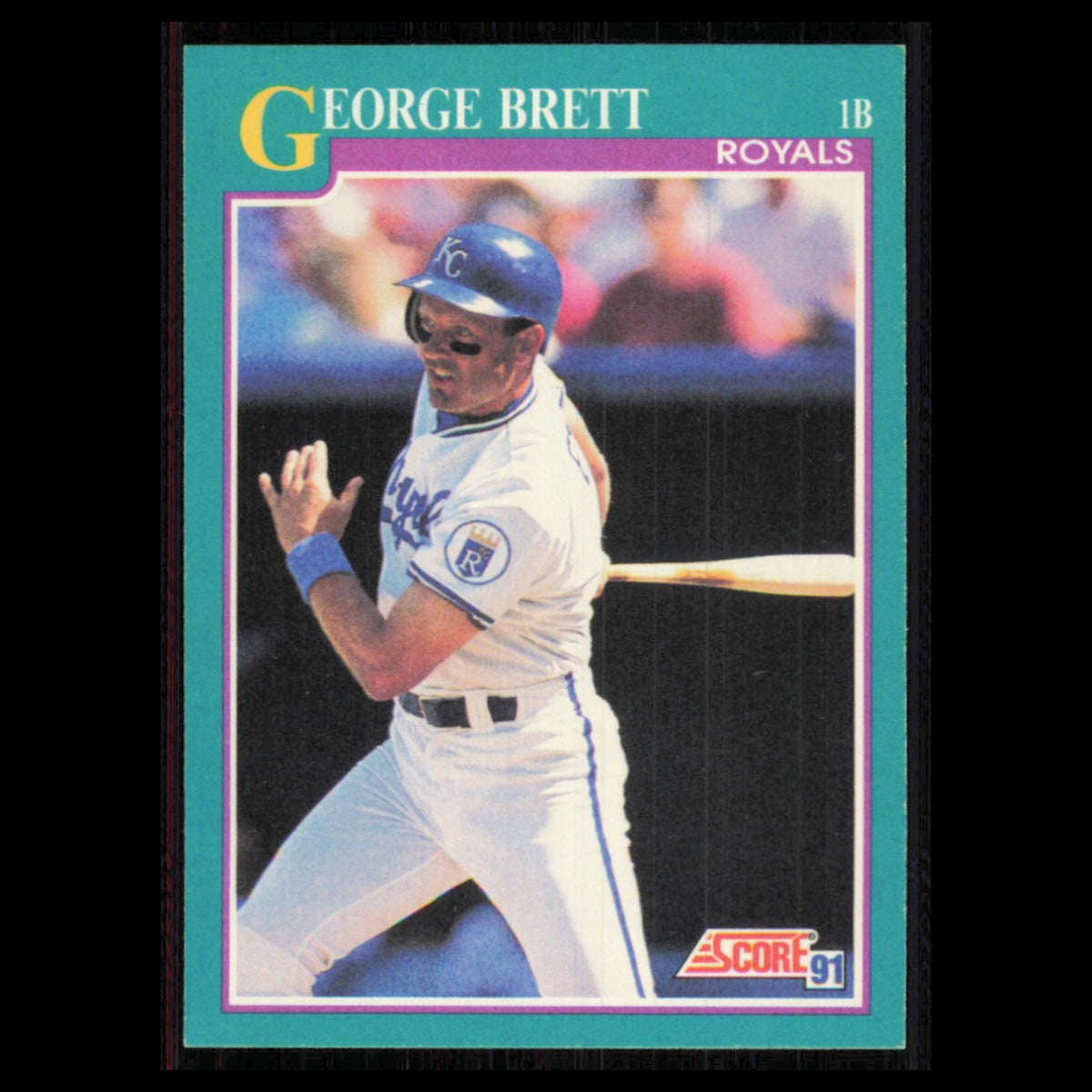 George Brett #120 1991 Score Kansas City Royals Baseball Card MLB NM