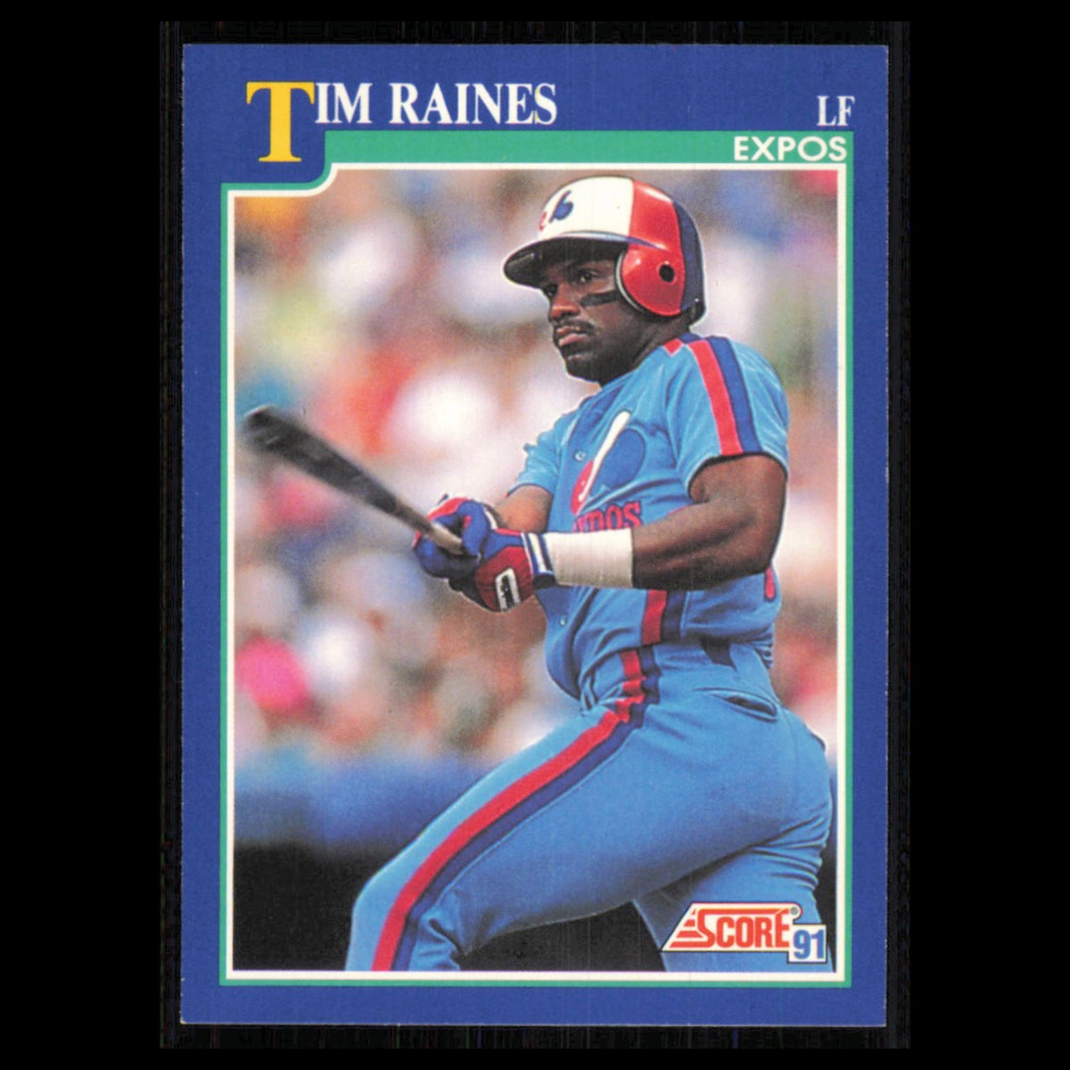 Tim Raines #35 1991 Score Montreal Expos Baseball Card MLB NM