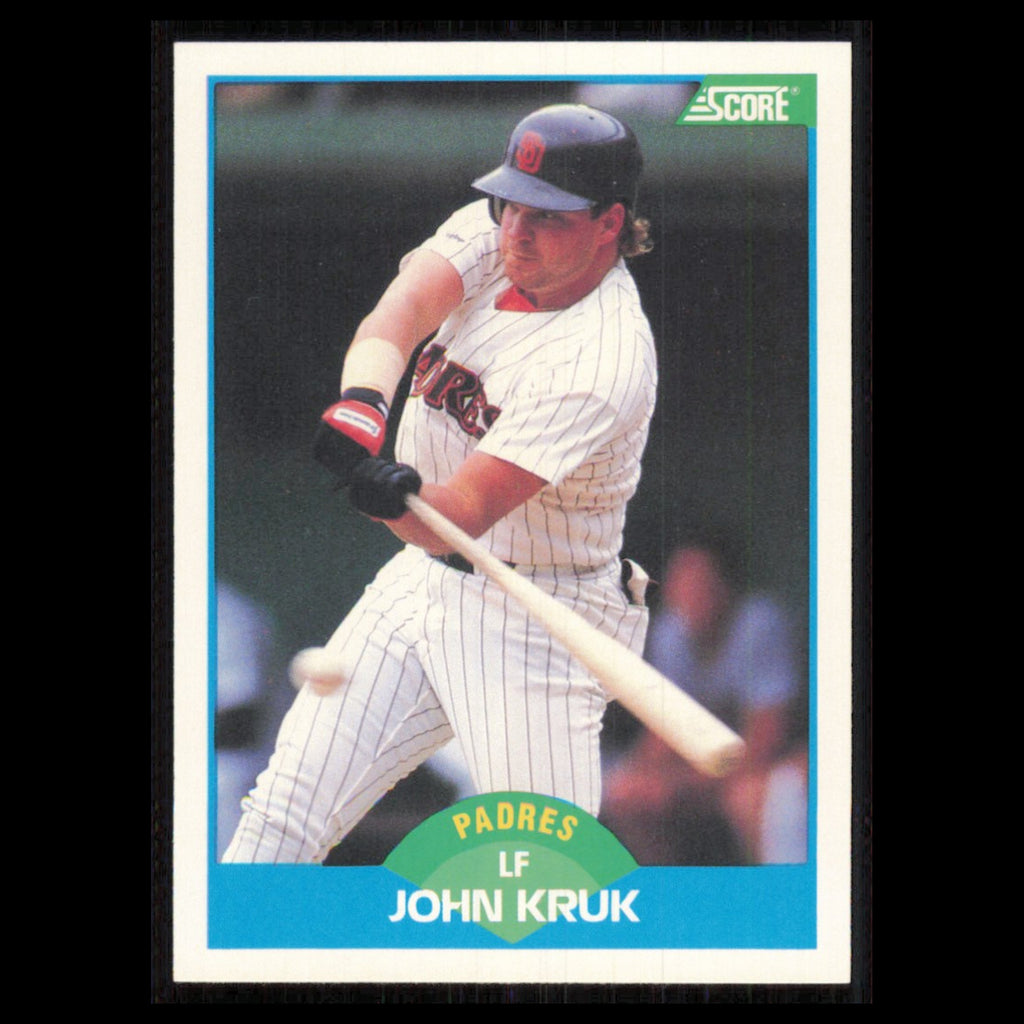 John Kruk #148 1989 Score San Diego Padres Baseball Card MLB NM