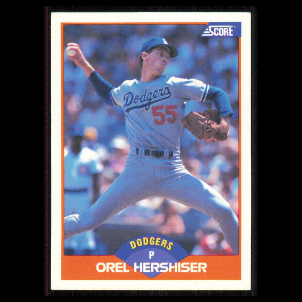 Orel Hershiser #370 1989 Score Los Angeles Dodgers Baseball Card MLB NM