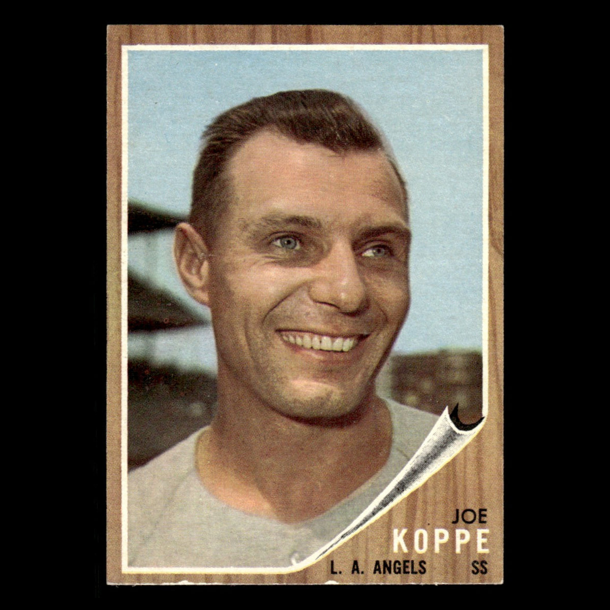 Joe Koppe #39 1962 Topps Los Angeles Angels Baseball Card MLB EX