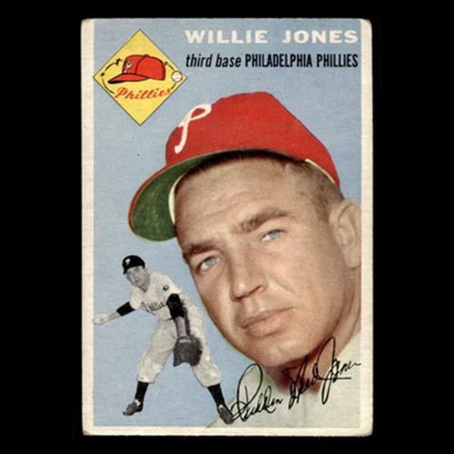 Willie Jones #41 1954 Topps Philadelphia Phillies Baseball Card MLB EX