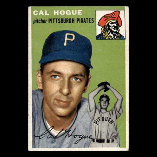 Cal Hogue #134 1954 Topps Pittsburgh Pirates Baseball Card MLB EX