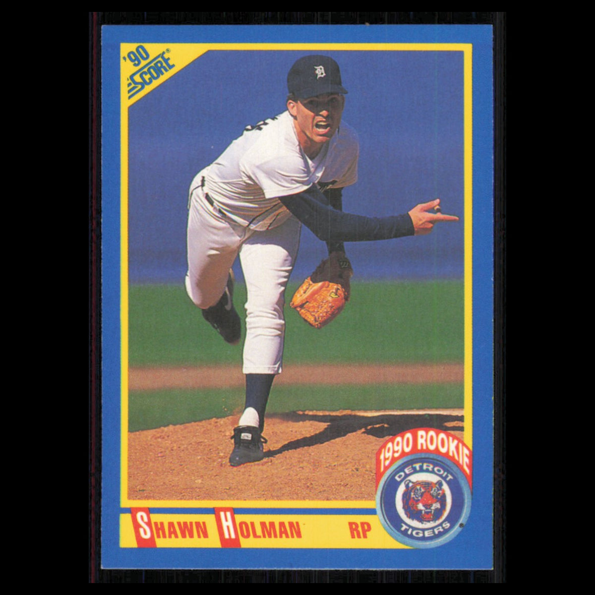 Shawn Holman Rookie #620 1990 Score Detroit Tigers Baseball Card MLB NM
