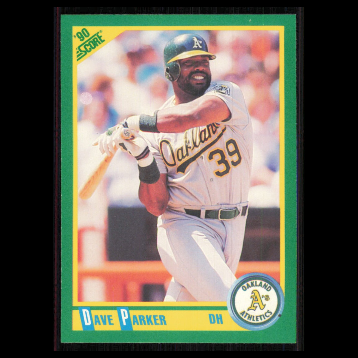 Dave Parker #135 1990 Score Oakland Athletics Baseball Card MLB NM