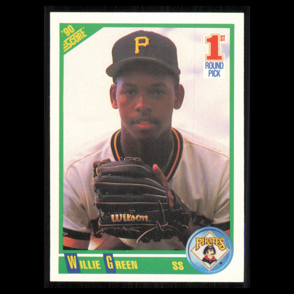 Willie Greene Rookie #682 1990 Score Pittsburgh Pirates Baseball Card MLB NM