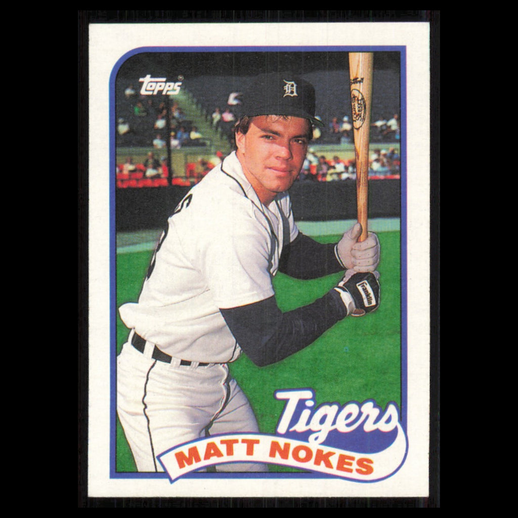 Matt Nokes #445 1989 Topps Detroit Tigers Baseball Card MLB NM