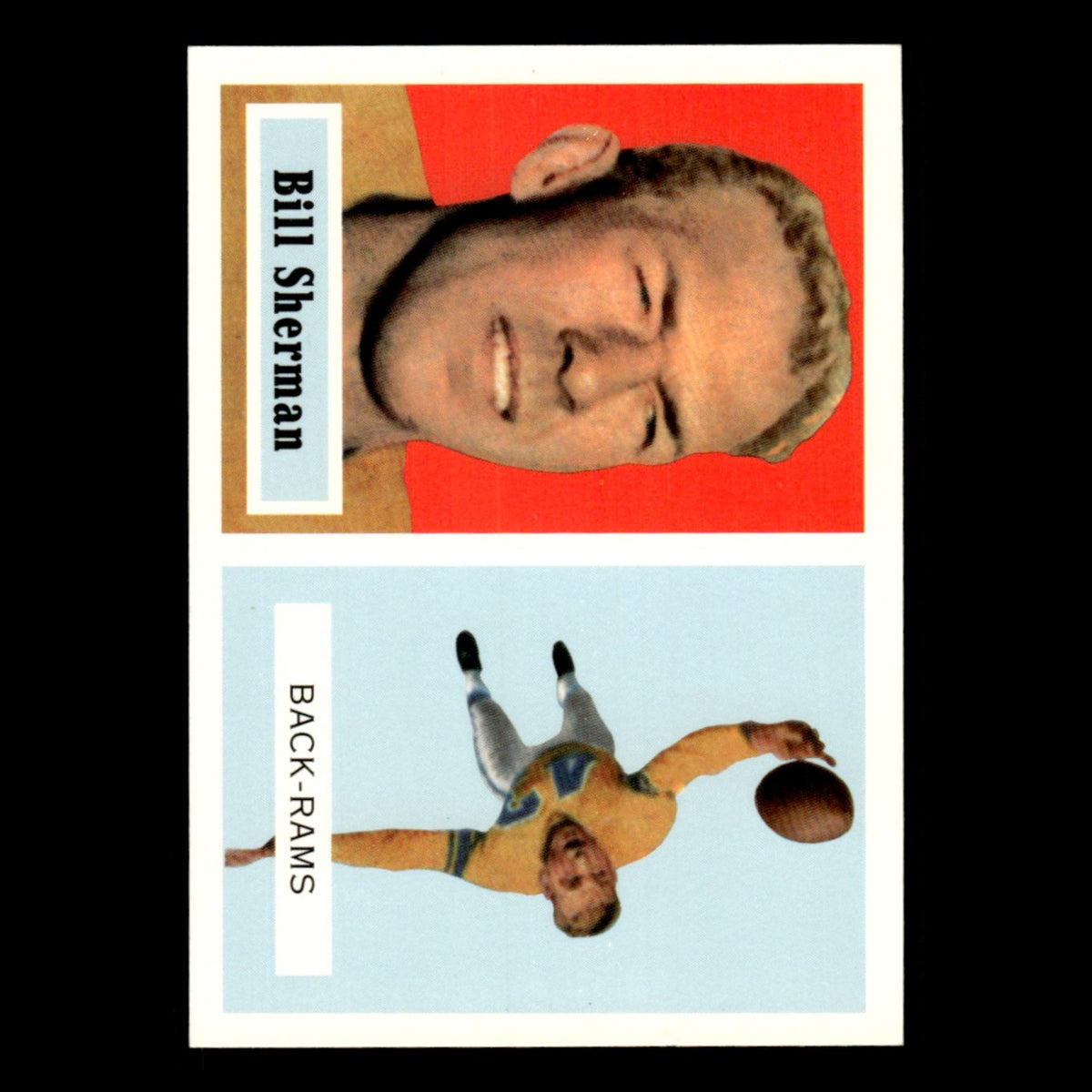 Bill Sherman #58 1994 Topps Football Archives 1957 Series Los Angeles Rams Card