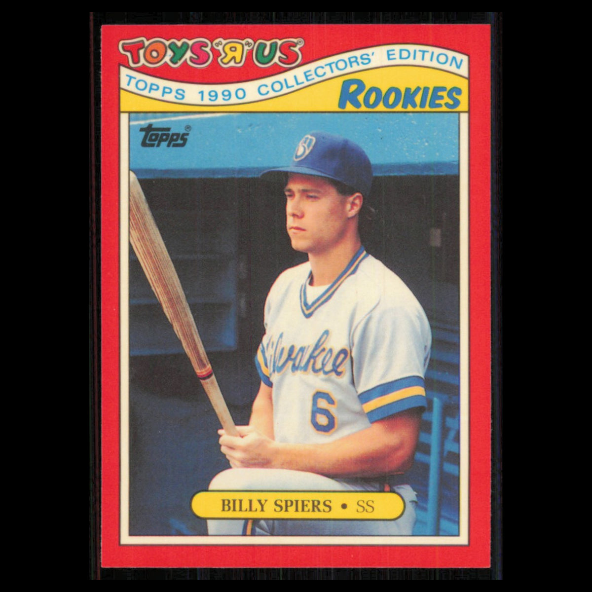 Billy Spiers Rookie #26 1990 Topps ToysRUs Rookies Milwaukee Brewers Baseball NM