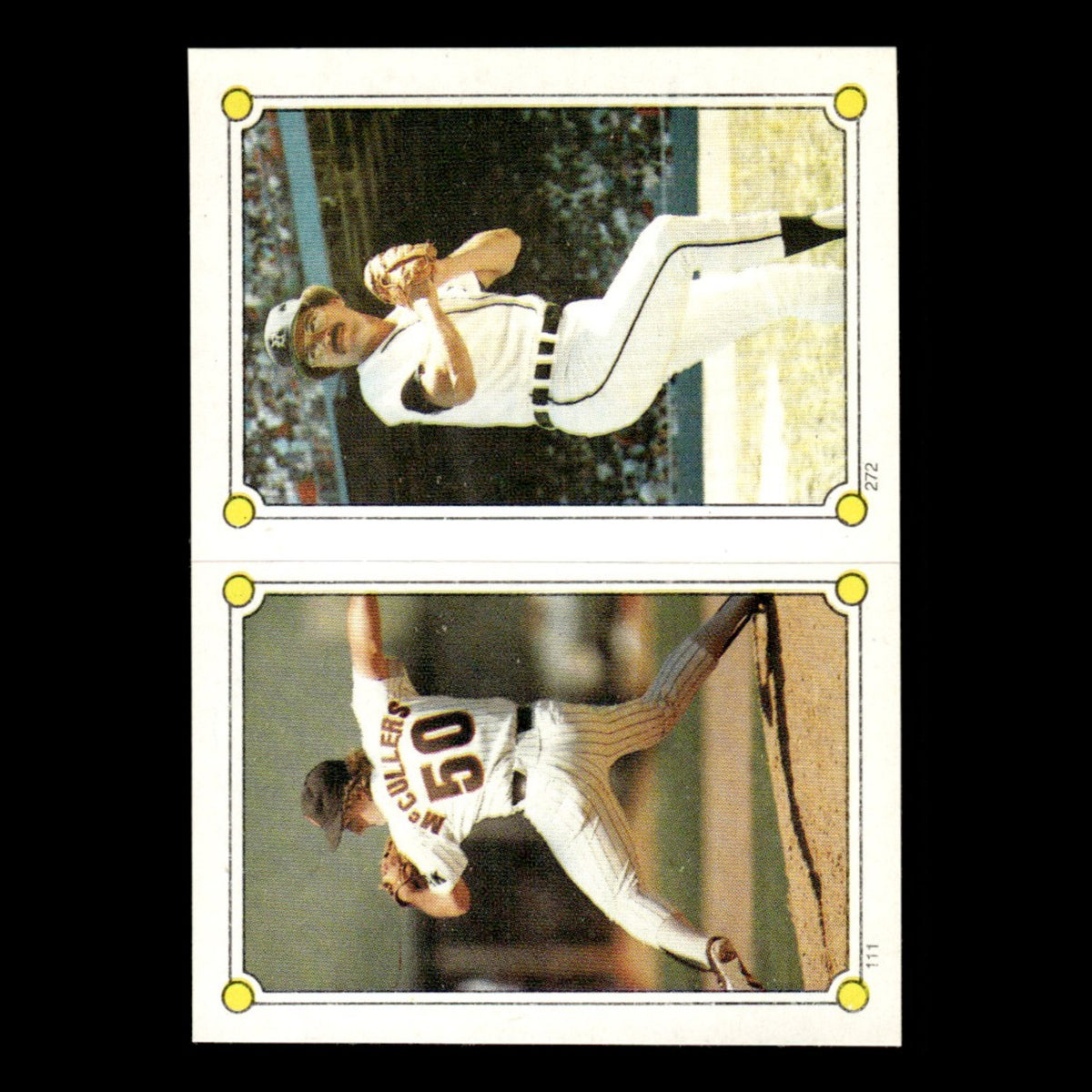 Willie Hernandez/Lance McCullers #272/111 1987 Topps Stickers Baseball Card MLB