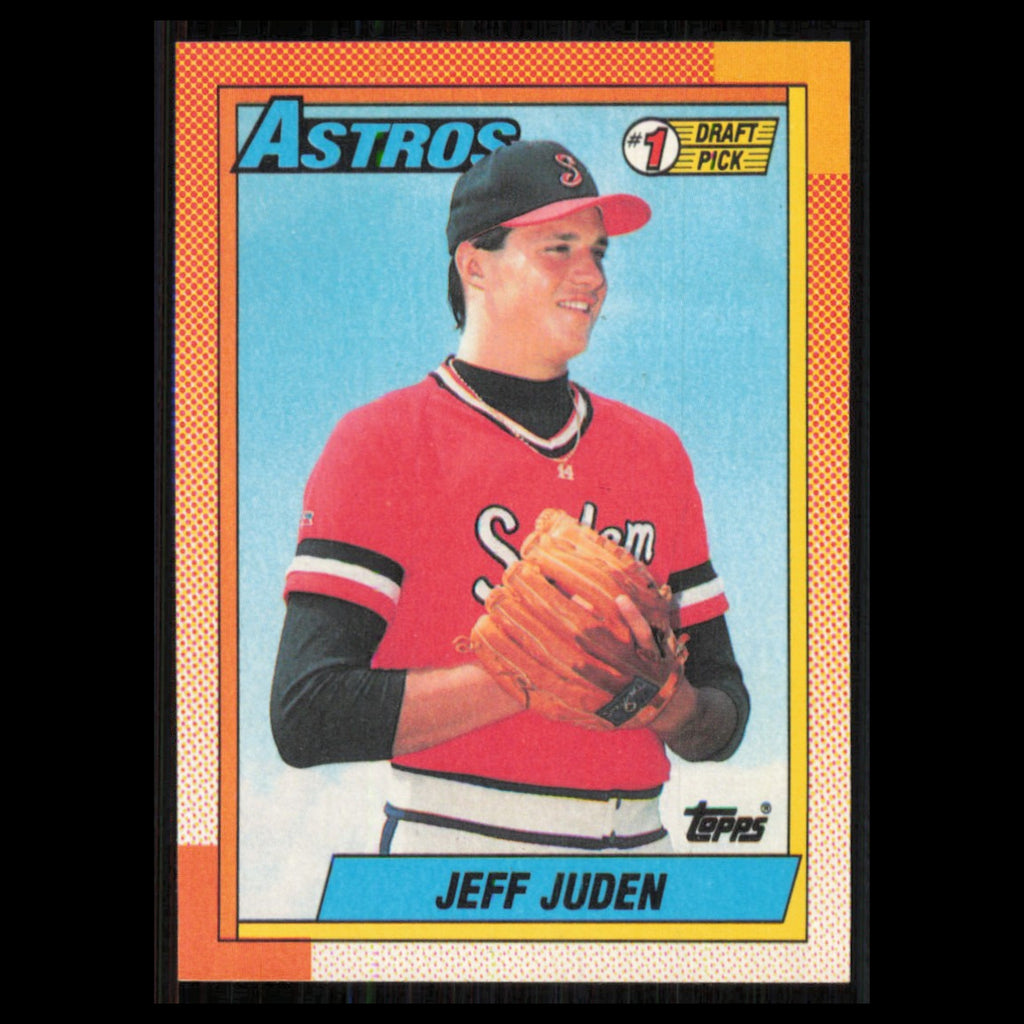 Jeff Juden Rookie #164 1990 Topps Houston Astros Baseball Card MLB NM