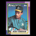Rickey Henderson #450 1990 Topps Oakland Athletics Baseball Card MLB NM
