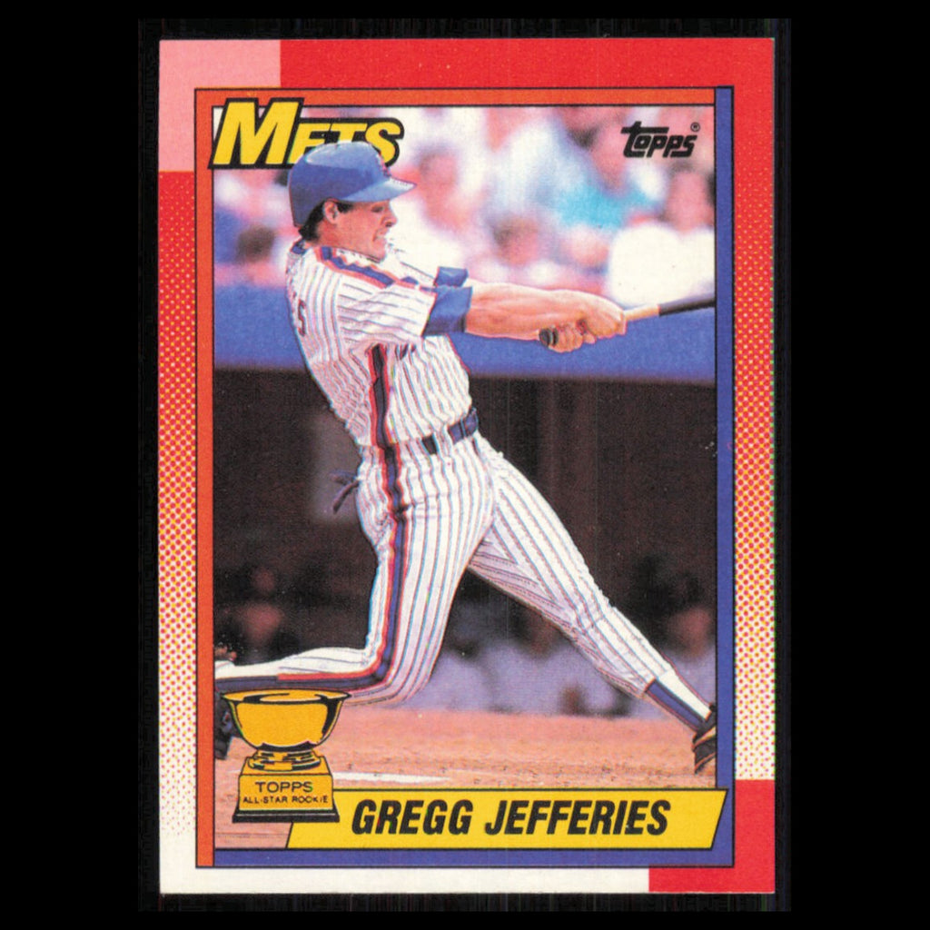 Gregg Jefferies #457 1990 Topps New York Mets Baseball Card MLB NM