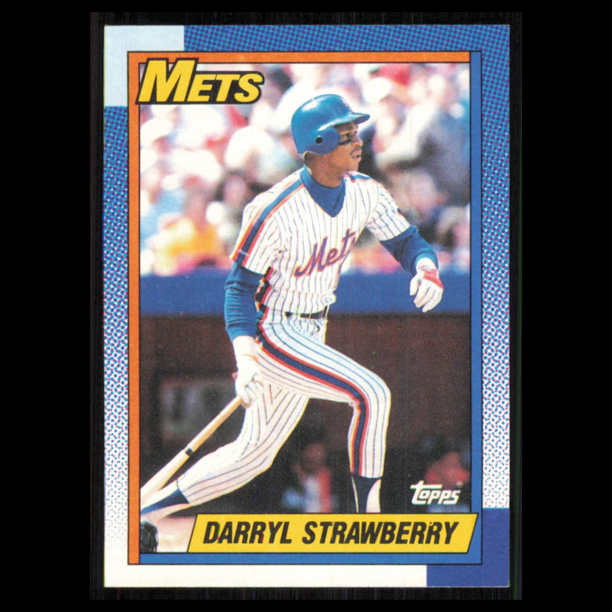 Darryl Strawberry #600 1990 Topps New York Mets Baseball Card MLB NM