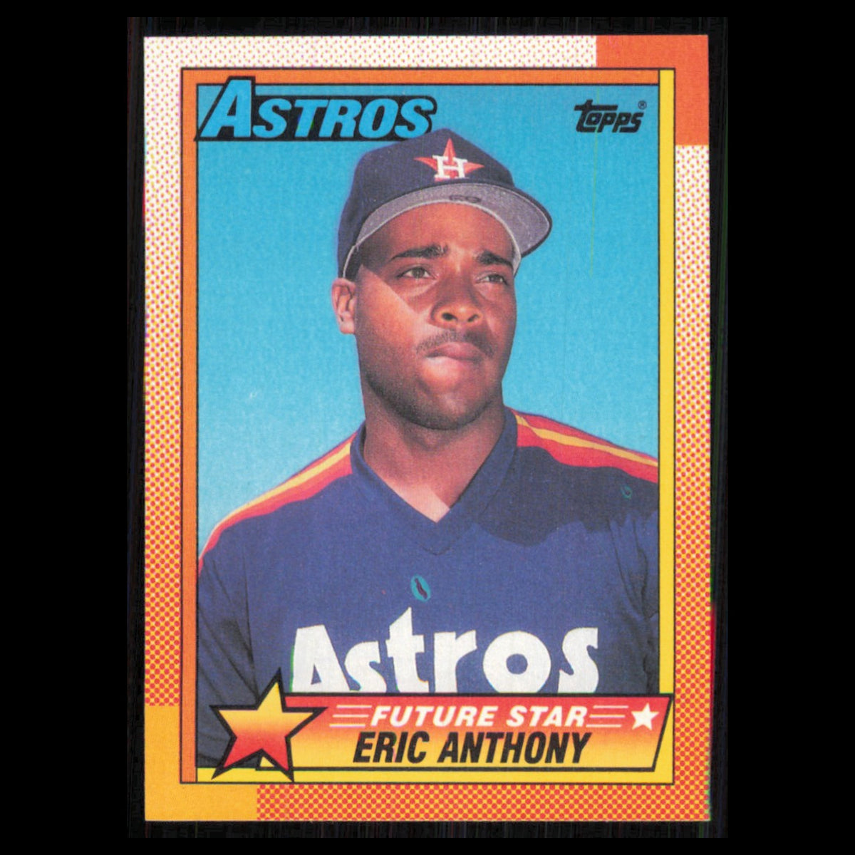 Eric Anthony Rookie #608 1990 Topps Houston Astros Baseball Card MLB NM