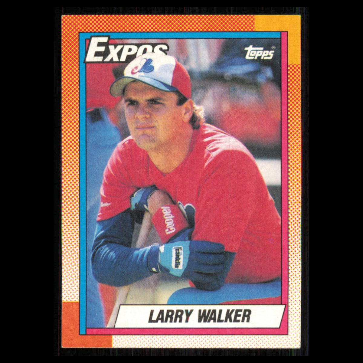 Larry Walker Rookie #757 1990 Topps Montreal Expos Baseball Card MLB NM