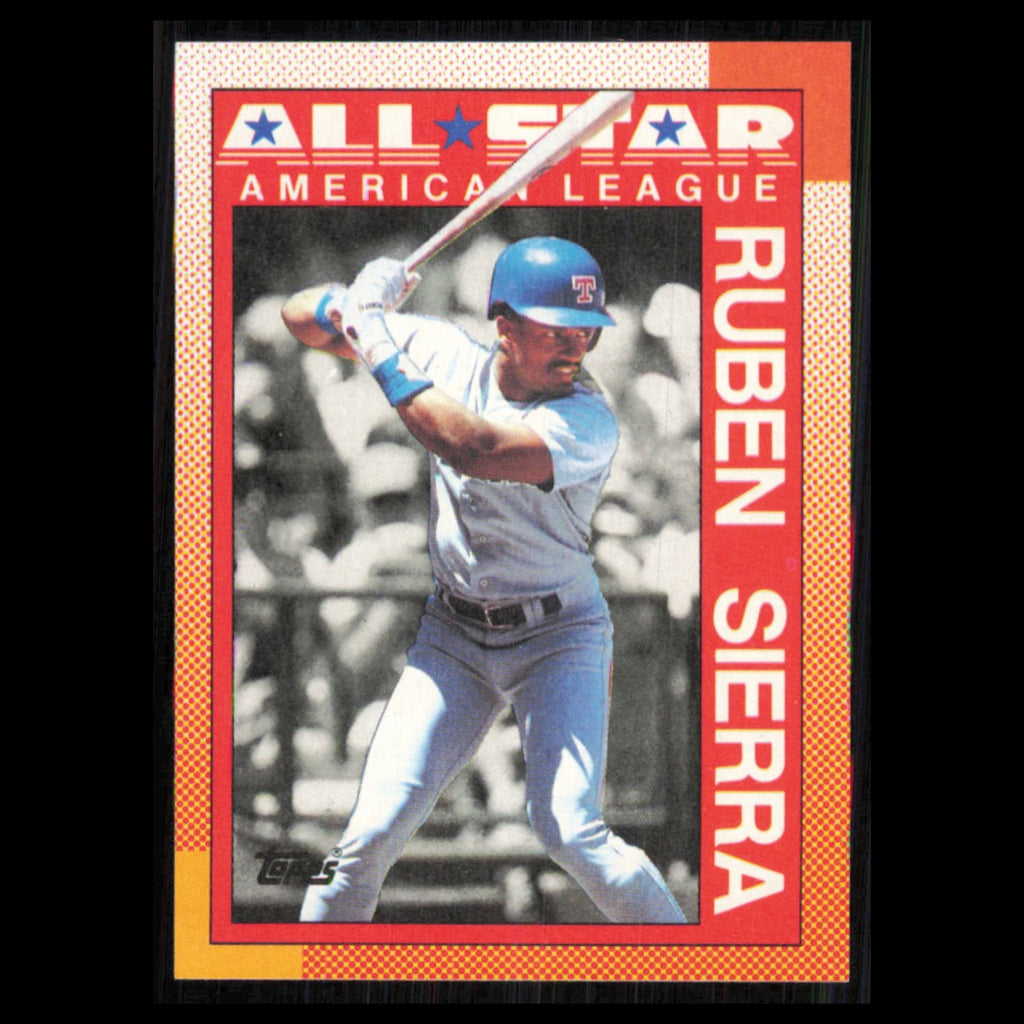 Ruben Sierra #390 1990 Topps Texas Rangers Baseball Card MLB NM